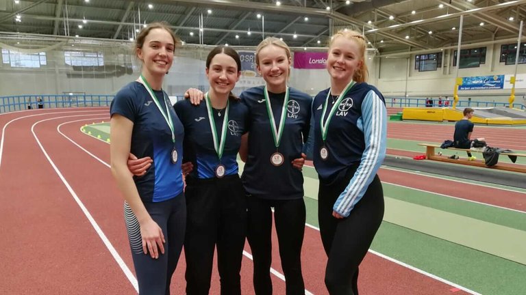 Isabell Güsgen, Kemi Körsgen, Maxine Brune und Eva Christmann. (v.l./Copyright: TSV Bayer Dormagen)